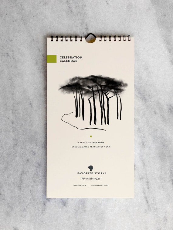 Birthday Calendar Modern Art Perpetual Calendar Celebration Calendar Gifts  for Him, Trees - Etsy