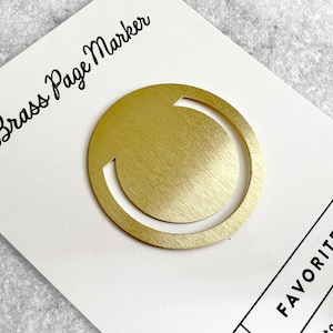 Brass Page Marker | Planner Bookmark | Brass Tab | Planner Tabs | Planner Page Marker | Pagemarker | Page Holder | Page Flag, Circle