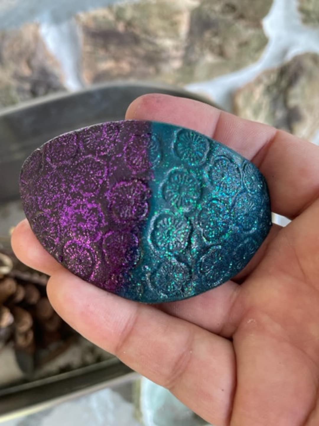 Handmade Leather Glitter Eye Patch Etsy