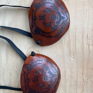 Custom Design handmade leather eye patch