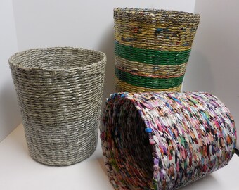 newspaper basket etsy