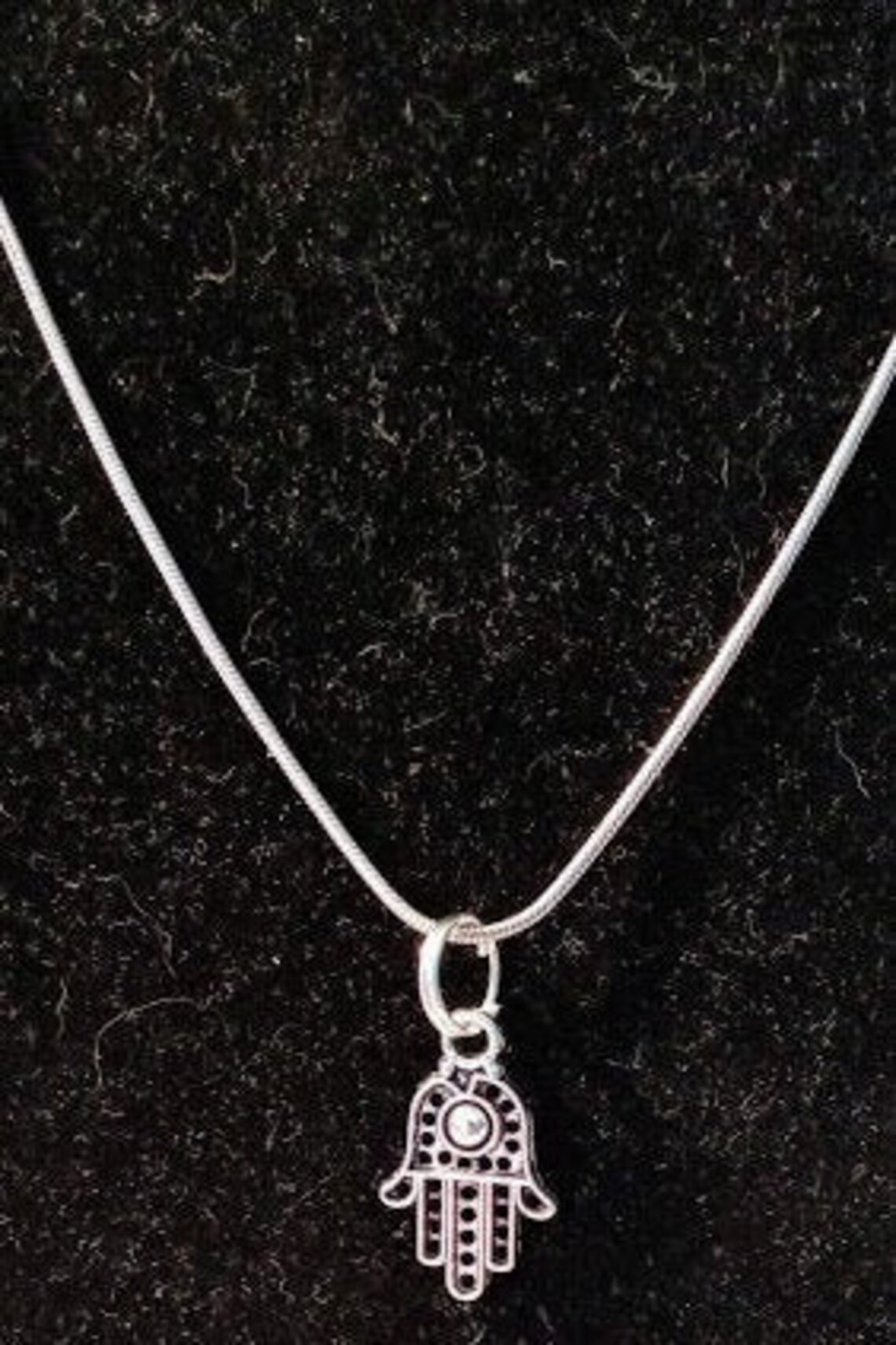 Silver FATIMA Hand Pendant Charm Necklace Minimalist Style - Etsy
