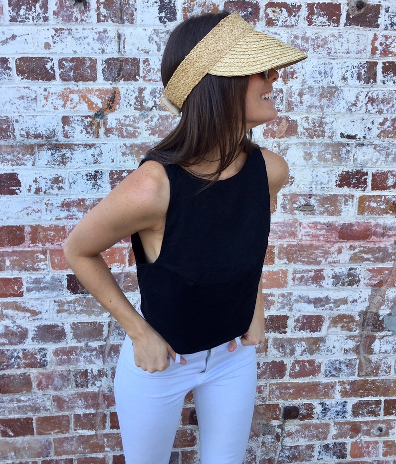 linen backless top