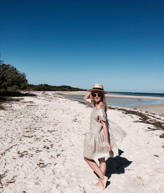 Tan smock clearance dress