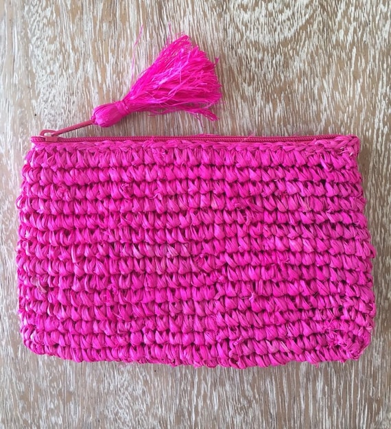 enaguas estilo Derretido Embragues de rafia colores bolsas de rafia de tamaño pequeño - Etsy México