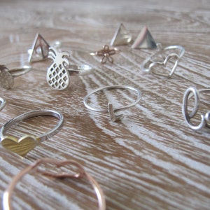 Sterling Silver Triangle Earrings Silver Stud/Post Earrings image 5