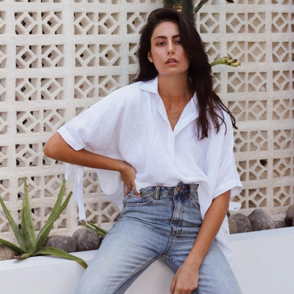 Linen Collared Smock Top Ravello Smock 