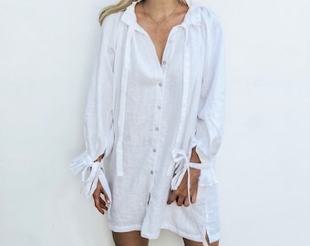 The Uma Loose Shirt Dress by LJC Designs