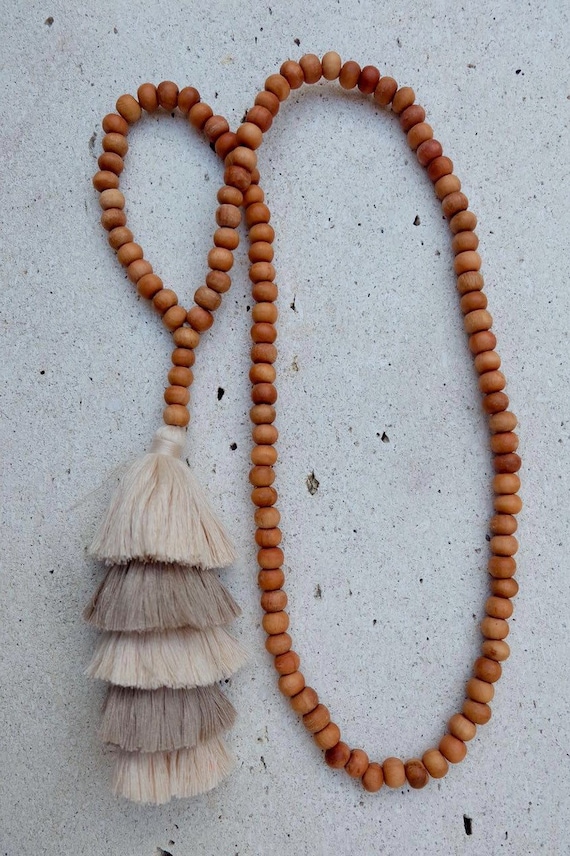 Bohemia Long Thread Tassel Necklace Handmade Knot Natural Stone Beaded  String Healing Necklace - China Mala Necklaces and Tassel Necklaces price |  Made-in-China.com