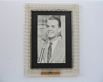 Framed  1960s Dick Clark American Bandstand Philadelphia Promo Postcard Rock N Roll Memorabilia