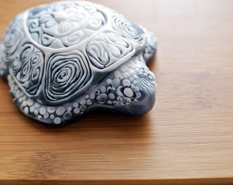 Victorian Leatherback Sea Turtle Soap / Party Favors / Detailed Scroll Work Soap