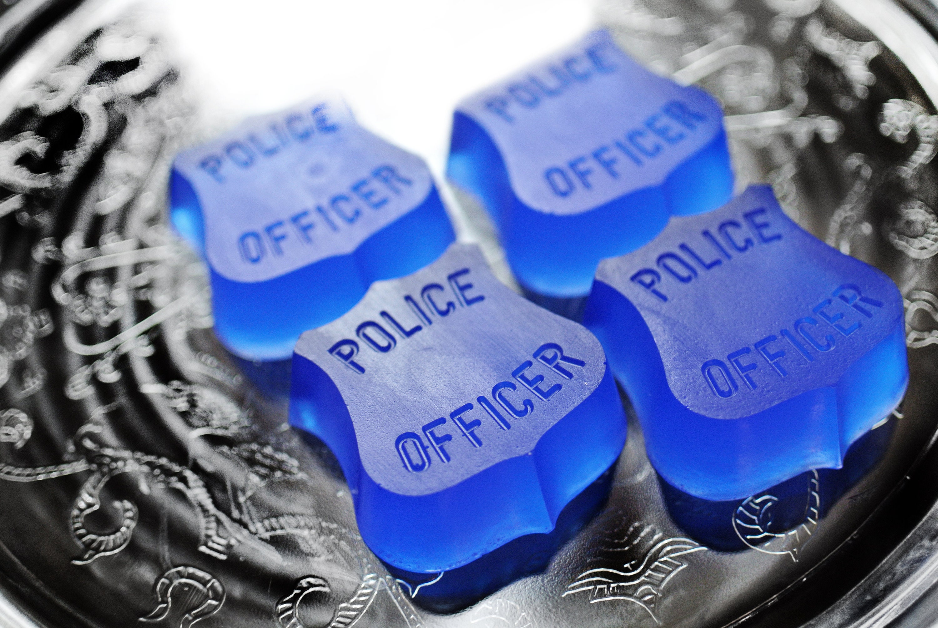 4 Police Soap Officer Badges / Party Favors Etsy