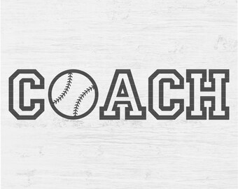 Sports coach svg | Etsy