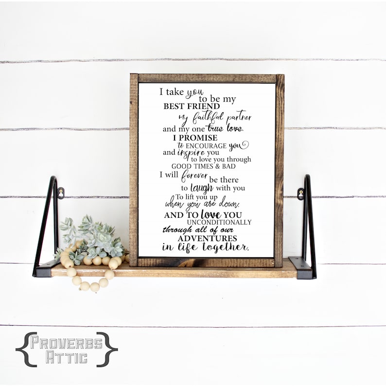 I Take You to Be My Best Friend DIGITAL Quote Printable Vinyl Decal ...