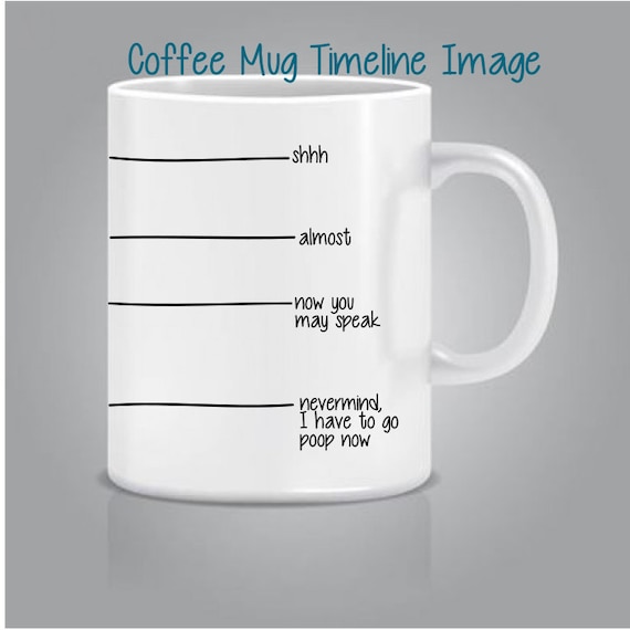 Download Funny Coffee Mug Timeline Image Cutting File Vinyl Decal Etsy