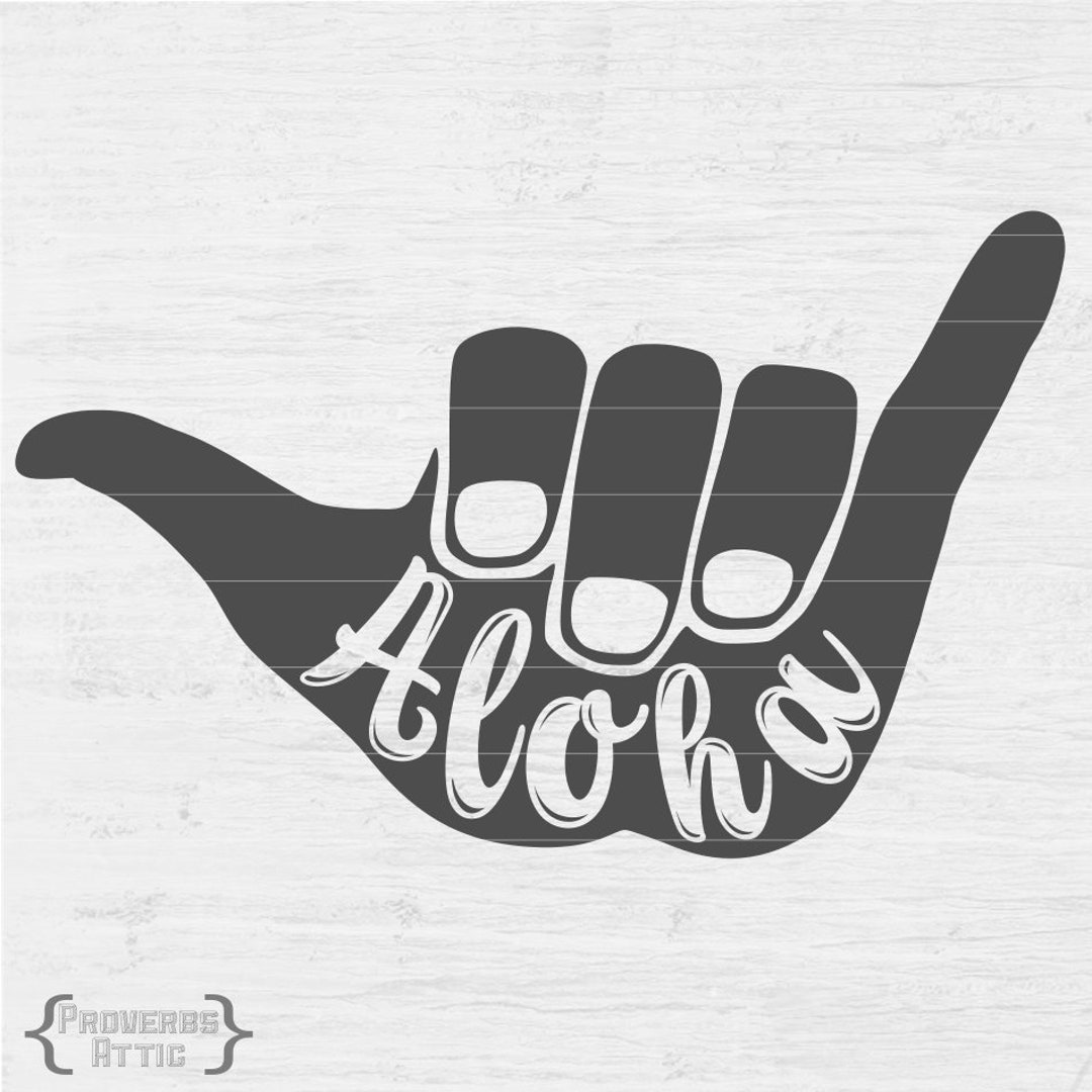 SHAKA Aloha Hang Loose Sign Digital File Instant Download Wall Art