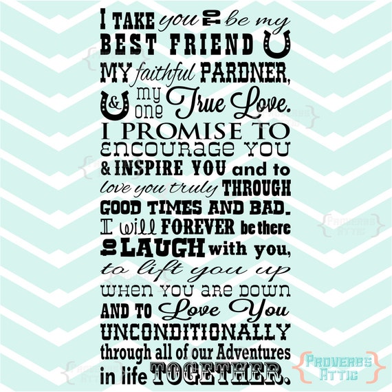 I Take You to Be My Best Friend DIGITAL Quote (Instant Download