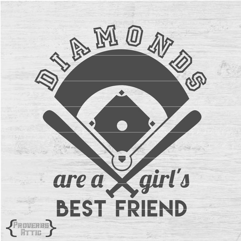 BASEBALL DIAMONDS Girl's Best Friend Sports File for Etsy