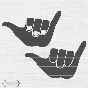 SHAKA Hang Loose Hand sign Digital File Instant Download wall art Vinyl Car Decal screenprint Tshirt Printable Svg png eps dxf jpeg pdf