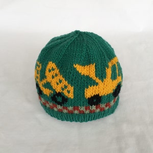 Boys Front End Loader & Dump Trucks Hat Knitting Pattern Hat also available in my Etsy store image 2