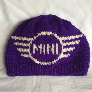 Mini Cooper Hat Adult Sm-Med Purple