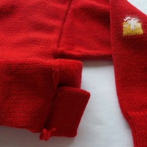 Musical Christmas Tree & Presents Sweater, Custom Design, Handmade, One of a Kind image 4