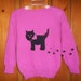 Kitty Cat Sweater Custom Design Handmade - Etsy