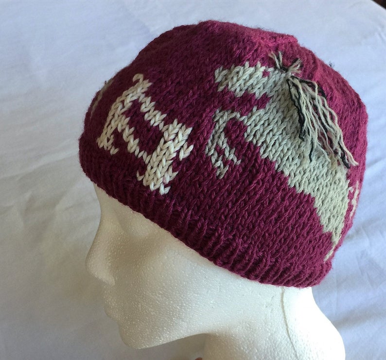 Three Horses Hat Trot Jump Run Knitting Pattern hat Also Etsy