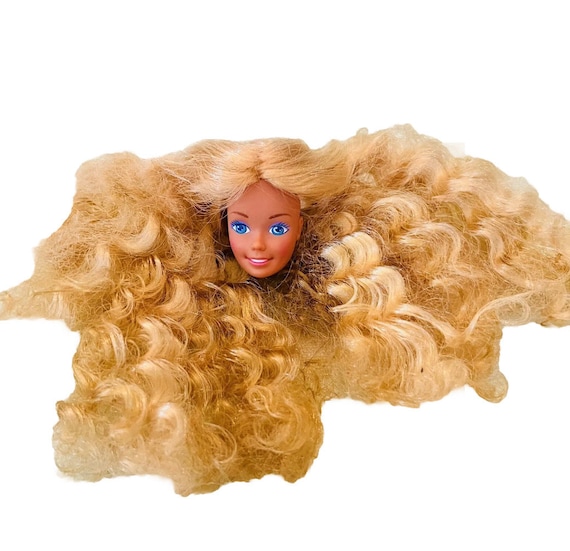 Vintage Island Fun Barbie 1987 Superstar 4061 Crimped Curly