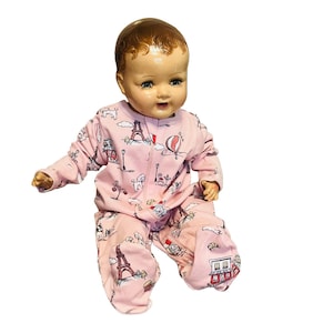 Vintage American Character 22 Inch Composition Crying Baby Doll 1920s-30s + Toy
