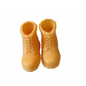 Ken Doll Little Extras Cool Shoes Yellow Hiking Boots Vintage 1997 Mattel