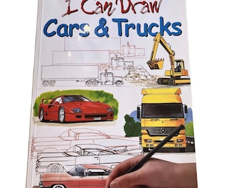 I can draw cars and trucks, Book, By Terry Longhurst, Children’s, How To, Drawing Art, Rare book, vintage book