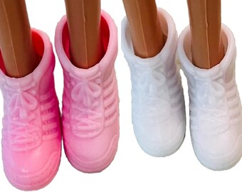 Vintage Barbie-modepop wandelschoenen Retro jaren 80 hard plastic