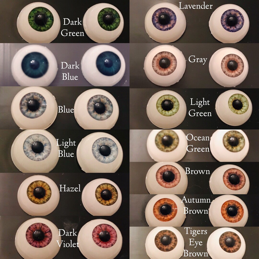 Doll Eyes, Real Eyes, Pat Secrist Doll Eyes, Full Round Eyes, BJD, Ball
