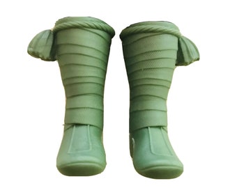 Doll Boots, Fashion Doll, Doll Shoes, 12 Inch Doll, Green, Ryder, Ken, Frozen II, Male, Snow Boots, Moccasins, Retired, Rare