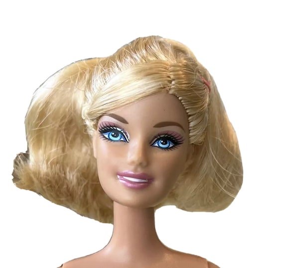 Genuine Disney Mattel Barbie Doll - Blonde Hair Blue Eyes No Clothes  **READ**