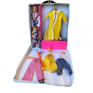 Vintage Mattel, #9805, Super Fashion Fireworks, Barbie, 1976, Case, Clothes, RARE, Stacey Face