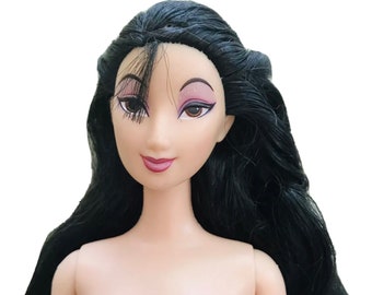 Mulan Puppe, Disney, Mulan, Vintage, 1990er Jahre, chinesische, Traditionelle, Modepuppe, 11,5-Zoll-Puppe, Seltene Puppe, Kleid mich, For Custom, Für OOAK