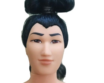 Li Shang Doll , Disney, Mulan, Vintage, 1990s, Chinese, Traditional, Fashion Doll, 12 Inch Doll, Rare Doll, Dress Me, For Custom , For OOAK
