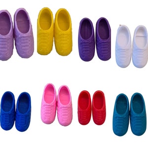 Vintage Mattel Barbie Skipper Doll tennisschoenen sneakers dode inventaris jaren 1980