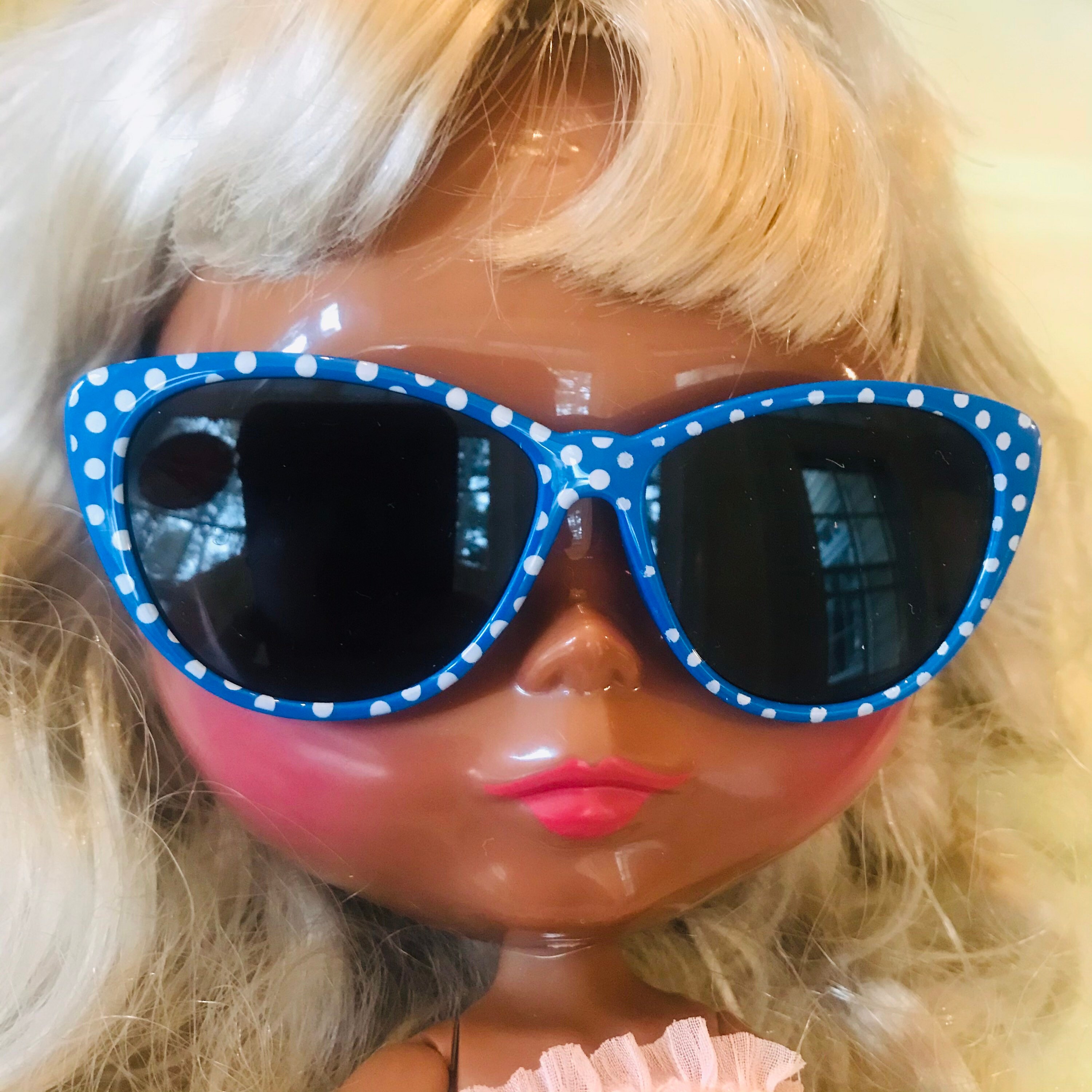 Doll Sunglasses Polka Dot Cat Eye Retro Blythe American Etsy