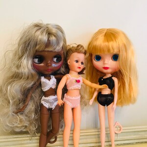 Doll Panties, Doll Bloomers, Doll Underwear, 10-12 inch dolls, Cissette, Blythe, Little Miss Revlon, USA MADE, Lace, Handmade