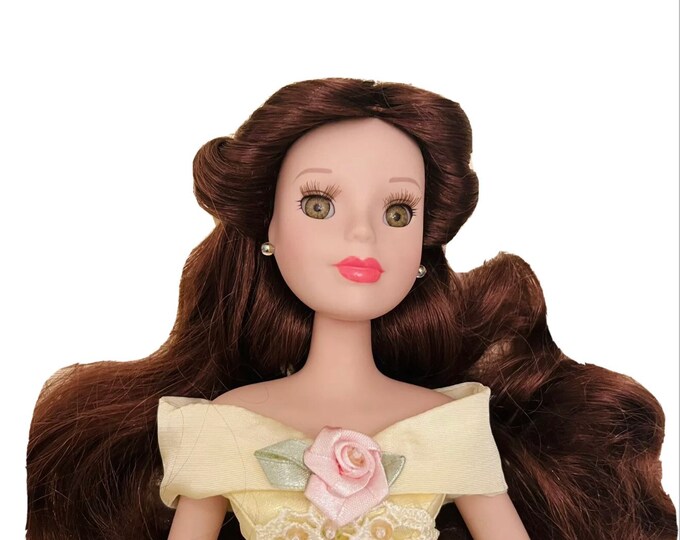 Brass Key Doll Belle Doll Beauty and the Beast Porcelain Etsy