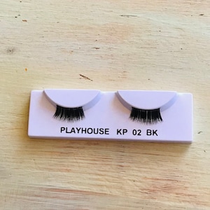 Doll Eyelashes, Tutorial, Doll Making, Doll Repair, Replace, Fix, OOAK Doll, Custom Doll, Mini Eyelashes, Black, Auburn, Playhouse Dolls