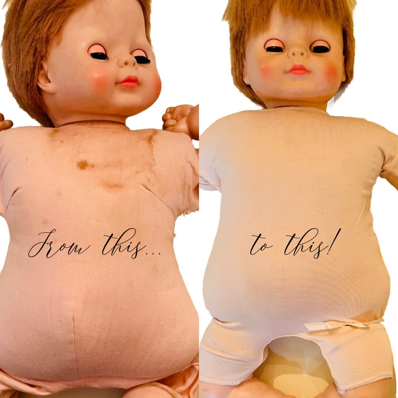 Doll Skins Cloth Body Cover No Sew Repair Replacement image 1