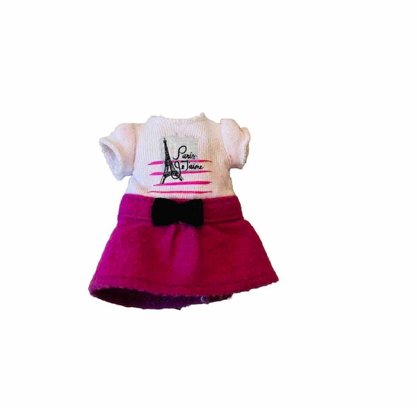 American Girl Grace Thomas Mini Doll Dress Paris JeT’aime Original 6 Inch Outfit