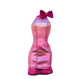 Barbie Fashionistas Halter Neck Doll Dress 11.5” Dolls Metallic Purple Silver