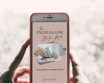 Online Income Starter Kit | 7 Proven Paths to 500 Dollars From Home | Digital Download Guide + First Step Framework | USA MADE
