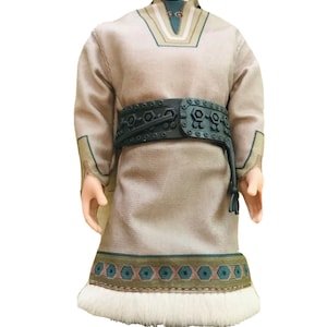 Male Doll Clothes, Disney Frozen II, Ryder, Sámi, Gákti, 3 pieces, 12 inch, Ken Clothing, Shirt, Hat, Belt, Retired, Rare