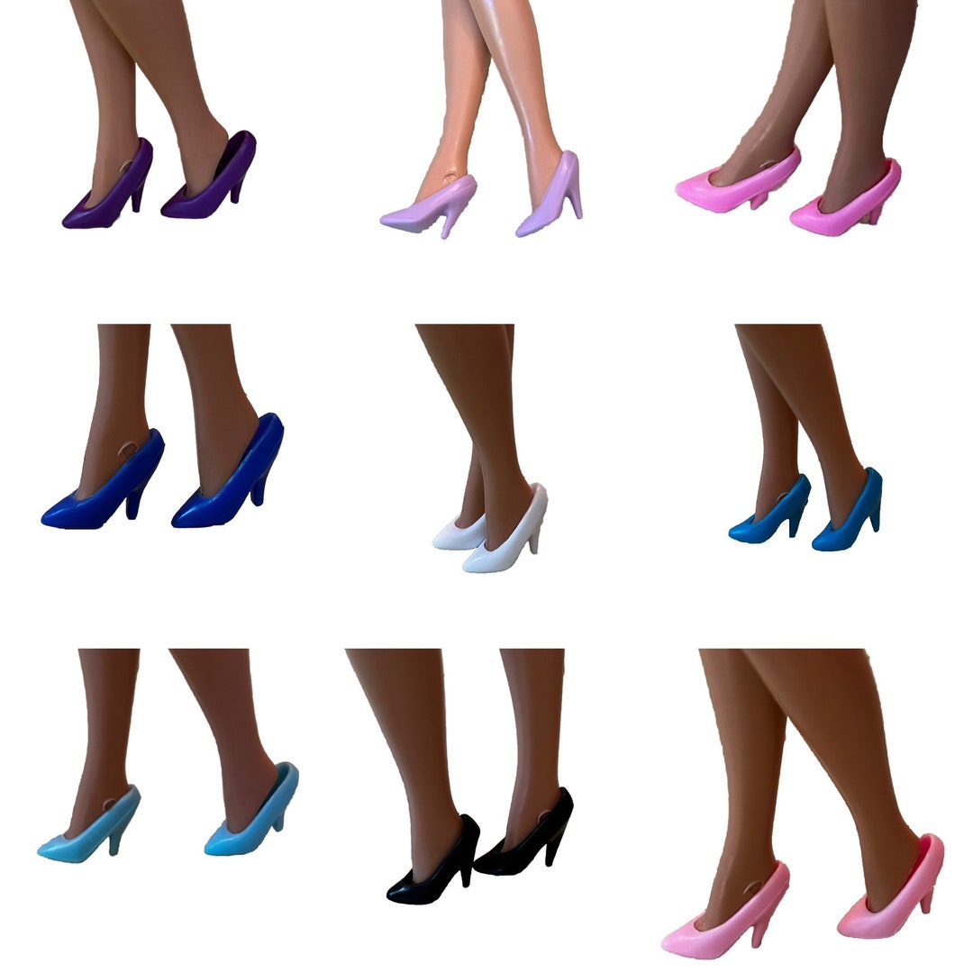 Vintage Barbie Fashion Doll Shoes Classic High Heel Pumps Etsy